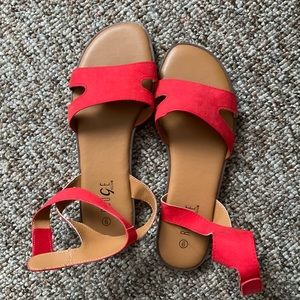 Red Sandals